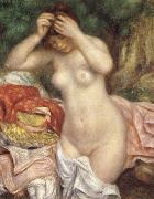 Bathing girl who sat up haret Pierre-Auguste Renoir